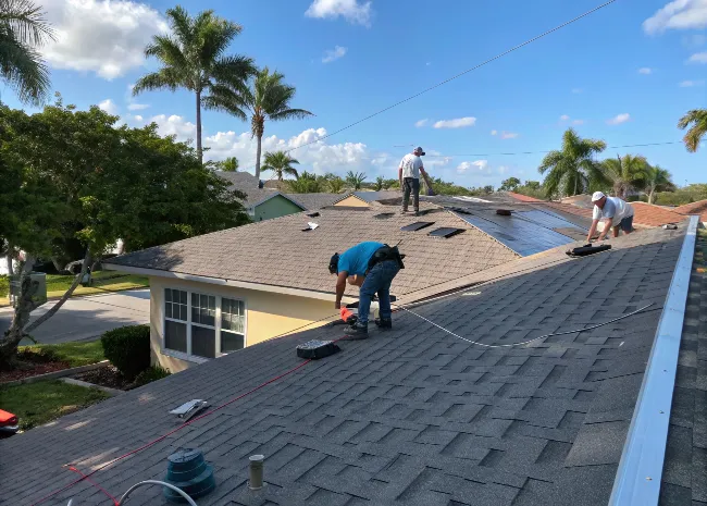 Modern window shades installed in a Delray Beach home